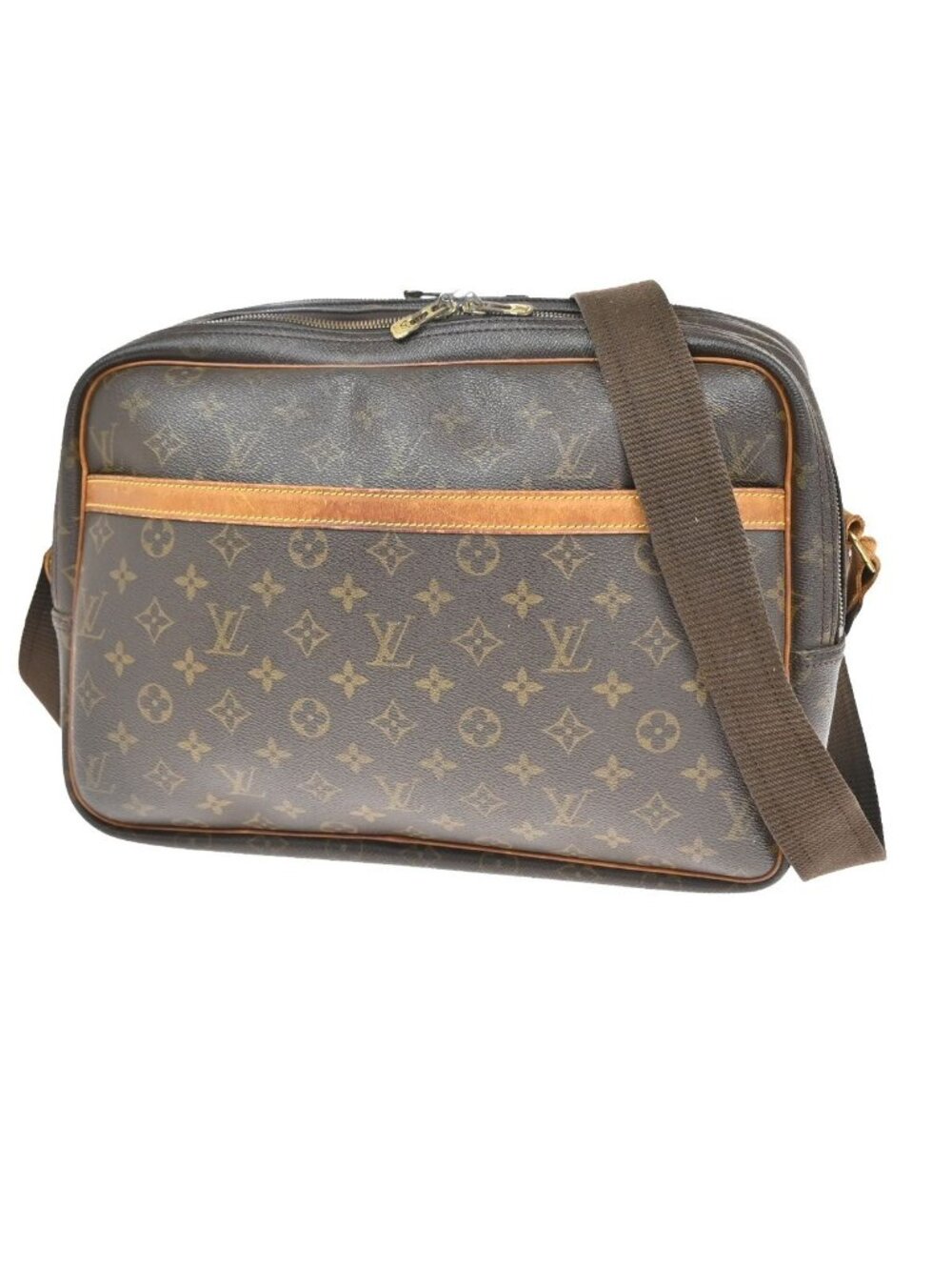 Louis Vuitton Reporter GM Shoulder Bag Monogram Leather